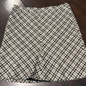 Ann Taylor LOFT Tweed/Plaid Wool Skirt Size 12P